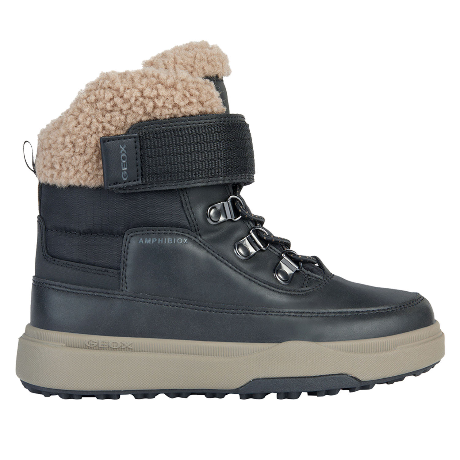 

Ботинки Geox J Bunshee Pg B Abx A, черный, 33, Синий, J Bunshee Pg B Abx A