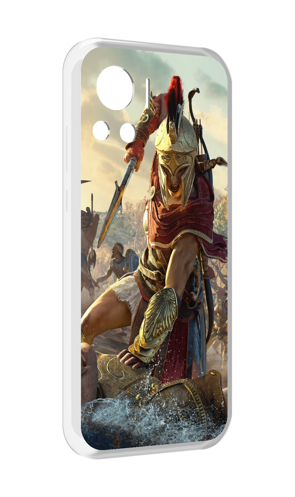 

Чехол MyPads Assassin's Creed Odyssey Kassandra мужской для Motorola Edge 30 Ultra, Прозрачный, Tocco