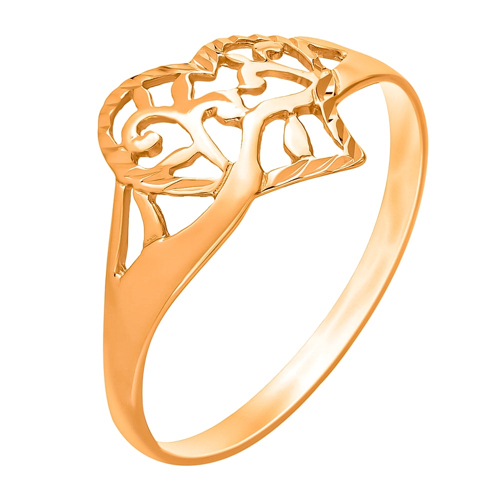 

Кольцо женское из красного золота без вставки 585Gold 401005197, р, 401005197