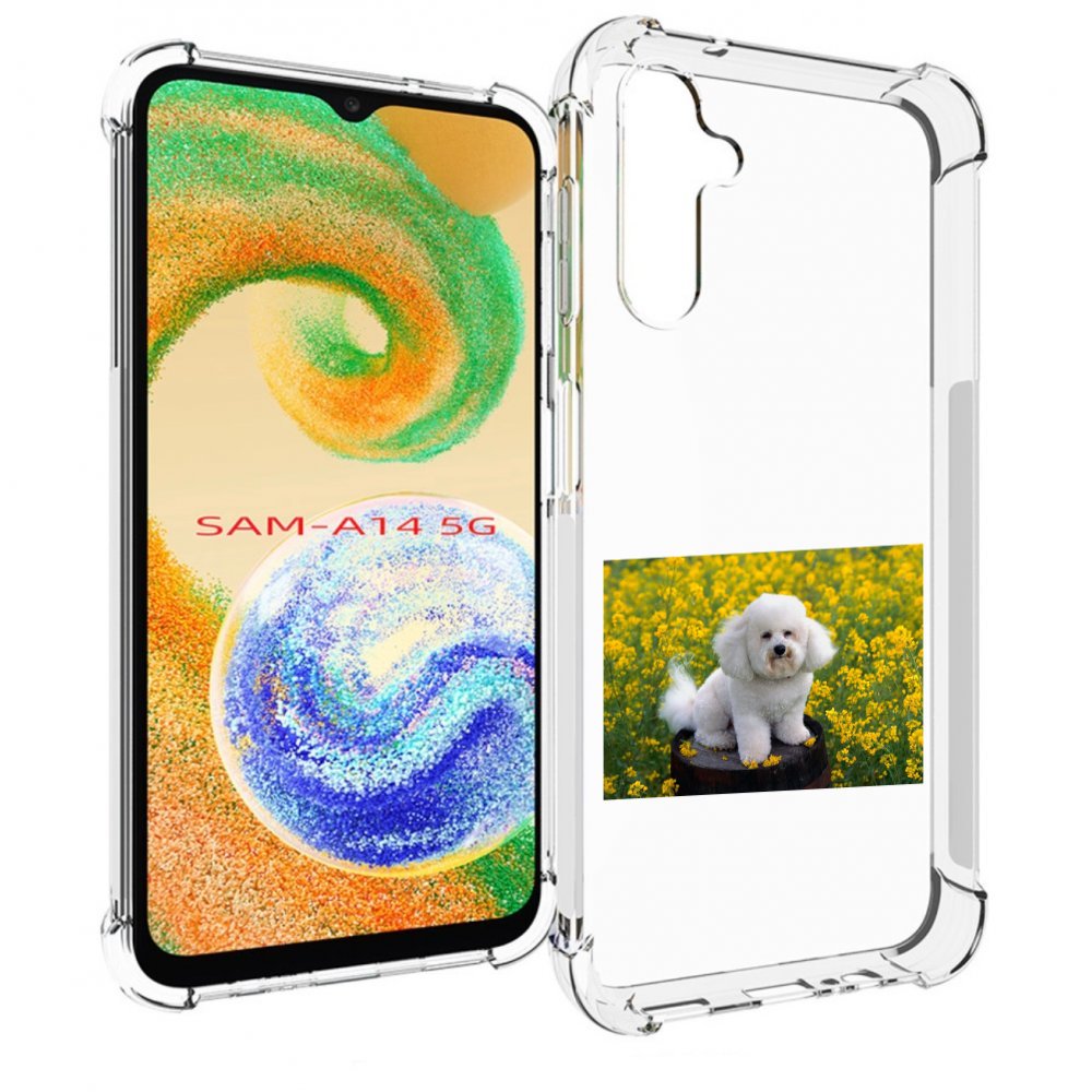 

Чехол MyPads пудель белыи для Samsung Galaxy A14 5G, Прозрачный, Tocco
