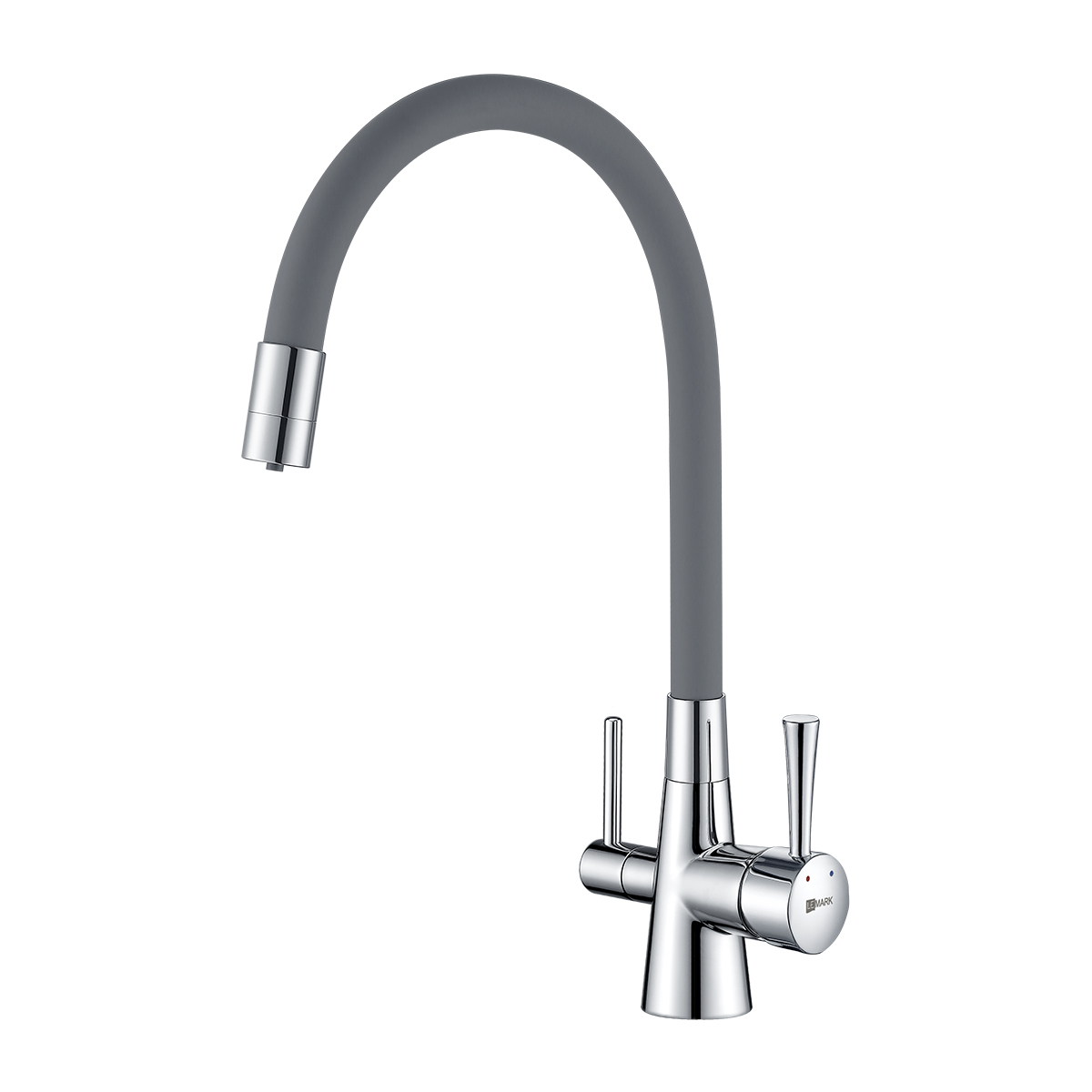 

Смеситель для кухни Lemark Comfort с питьевым фильтром, гибкий излив, серый LM3075C-Gray, Comfort LM3075C-Gray