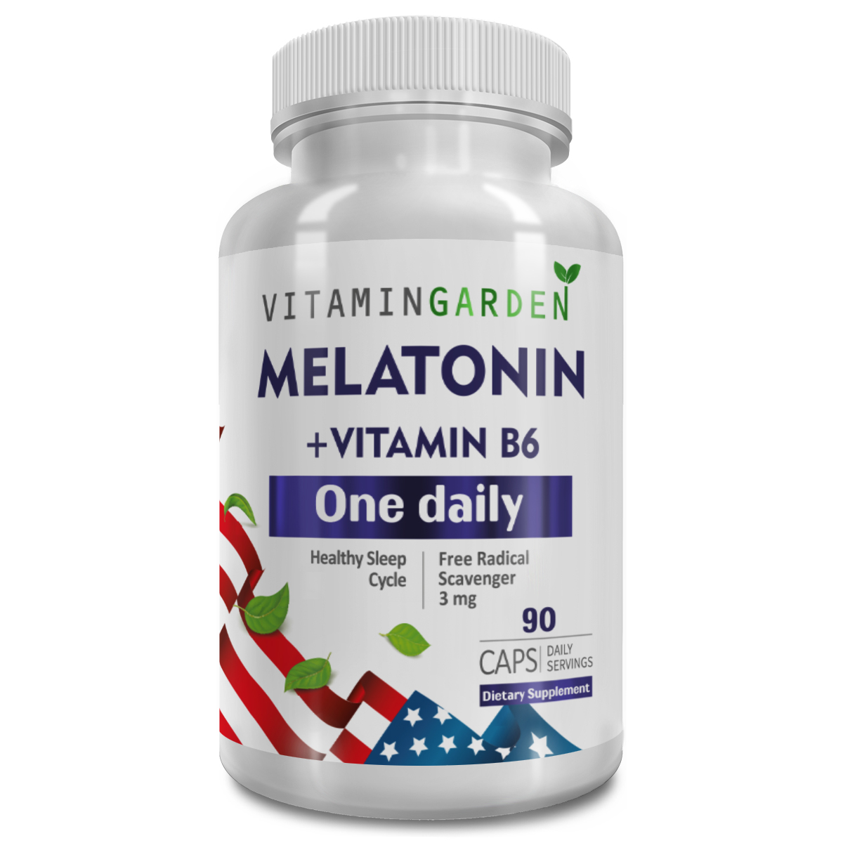 Мелатонин с витамином В6 VITAMIN GARDEN Melatonin + Vitamin B6 капсулы 90 шт.