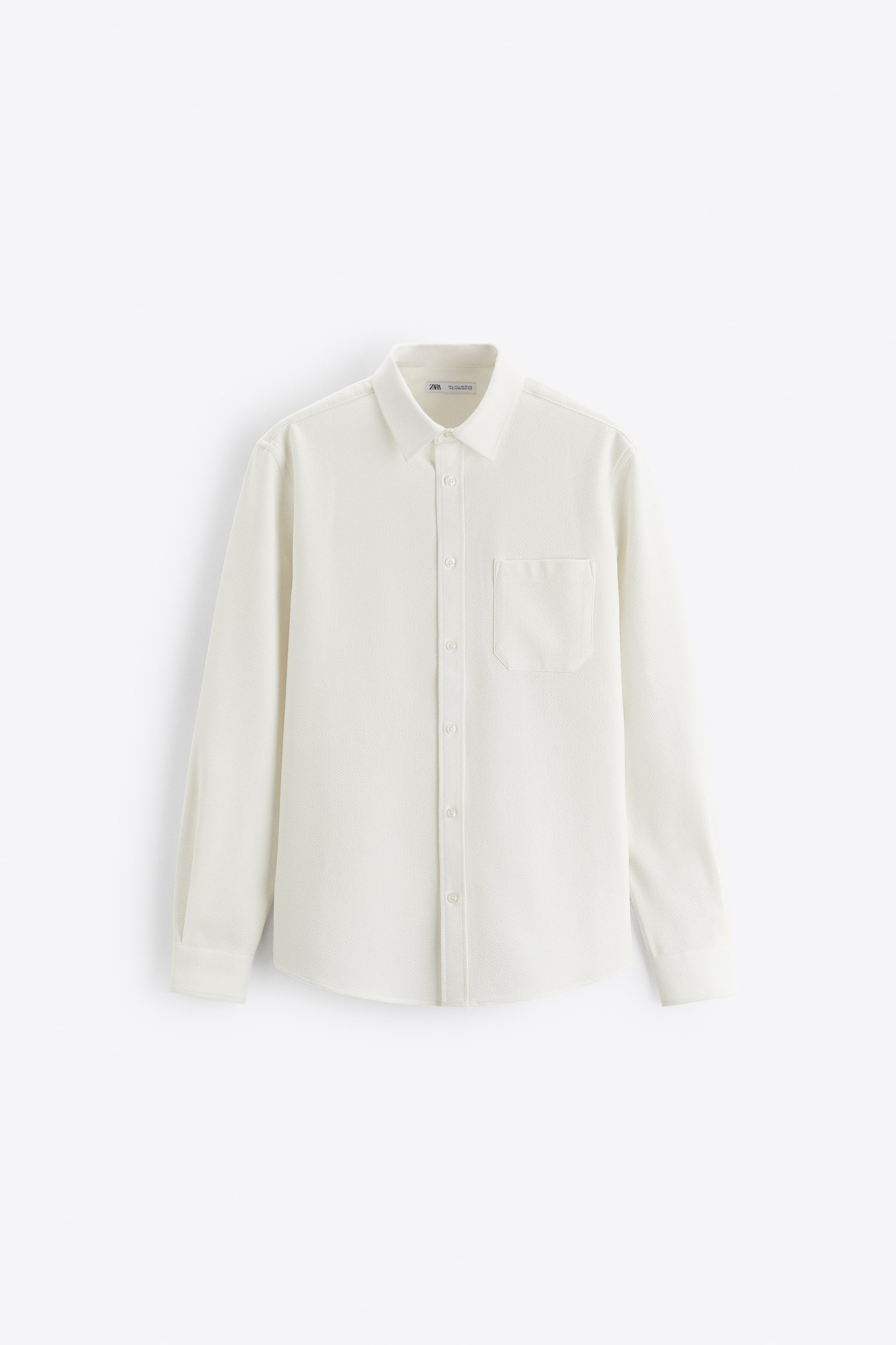 

Рубашка мужская ZARA 01063305 белая M (доставка из-за рубежа), 01063305