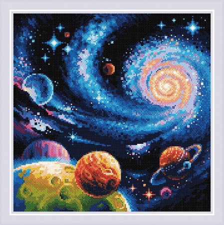 

Риолис Алмазная вышивка Иные миры AM0047, 40x40 см