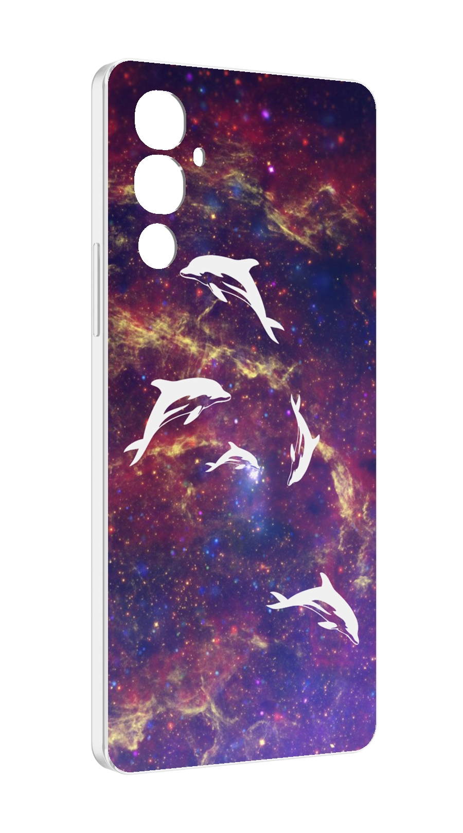 

Чехол MyPads Космические-дельфины для Tecno Pova 4, Прозрачный, Tocco