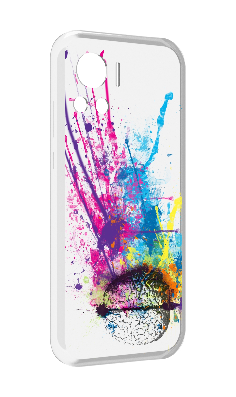 

Чехол MyPads яркий красочный мозг для Motorola Edge 30 Ultra, Прозрачный, Tocco