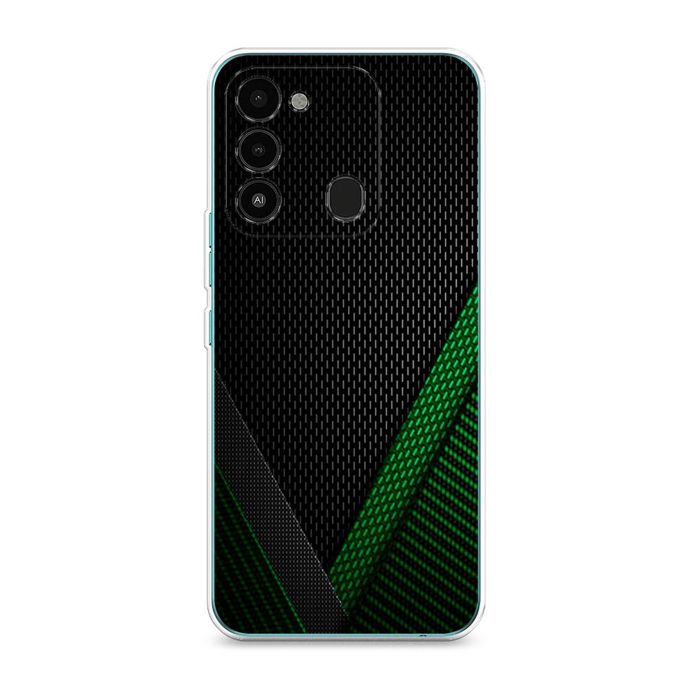 

Чехол Awog на Tecno Spark Go 2022/8С/9 "Зеленый карбон", Разноцветный, 301350-3