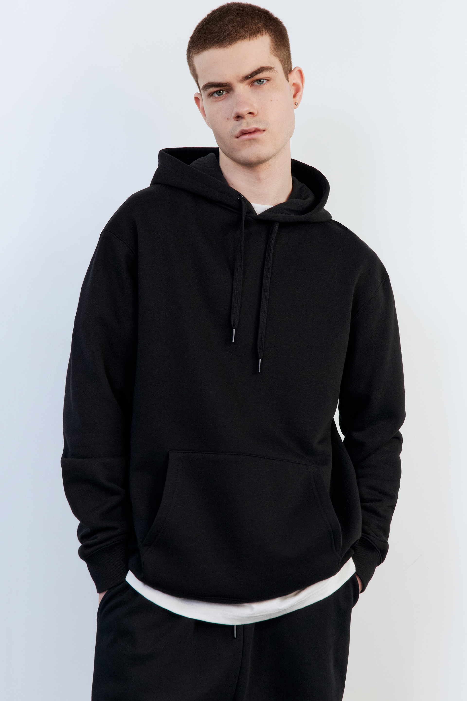 

Худи мужское Befree ManBasicHoodie3 черное XS, Черный, ManBasicHoodie3