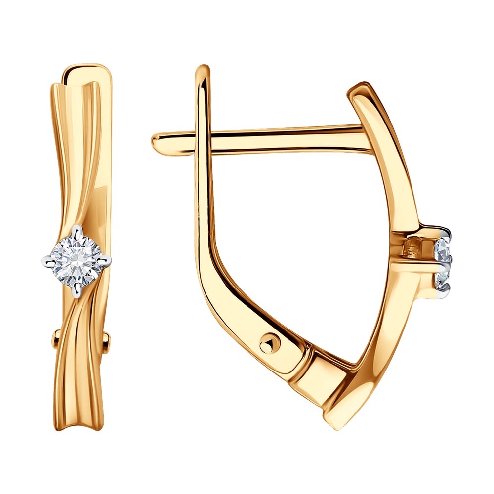 

Серьги из красного золота с бриллиантом Diamant 51-220-01984-1, 51-220-01984-1