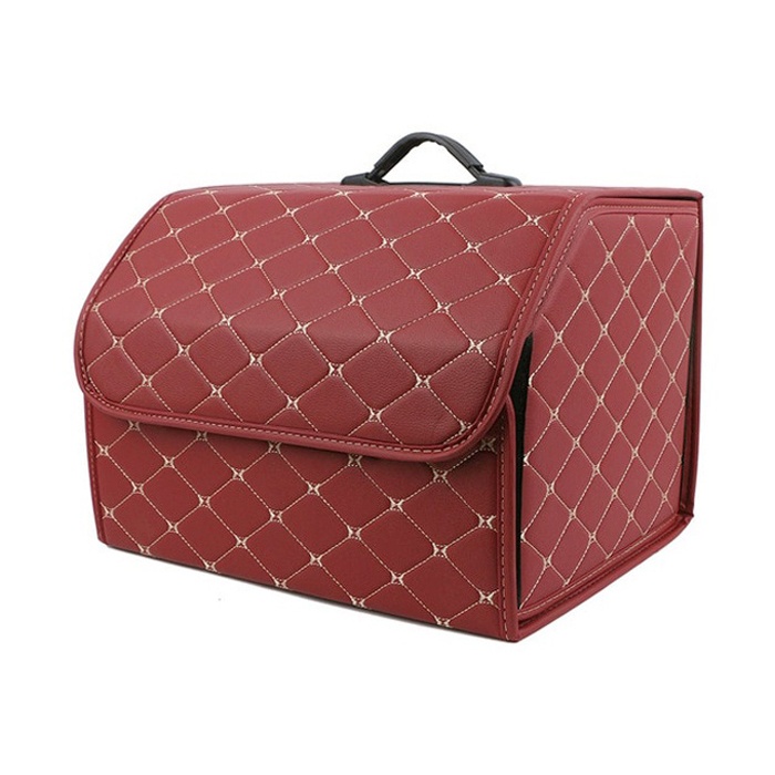 фото Сумка-органайзер в багажник innozone car trunk organizer medium - red/white line