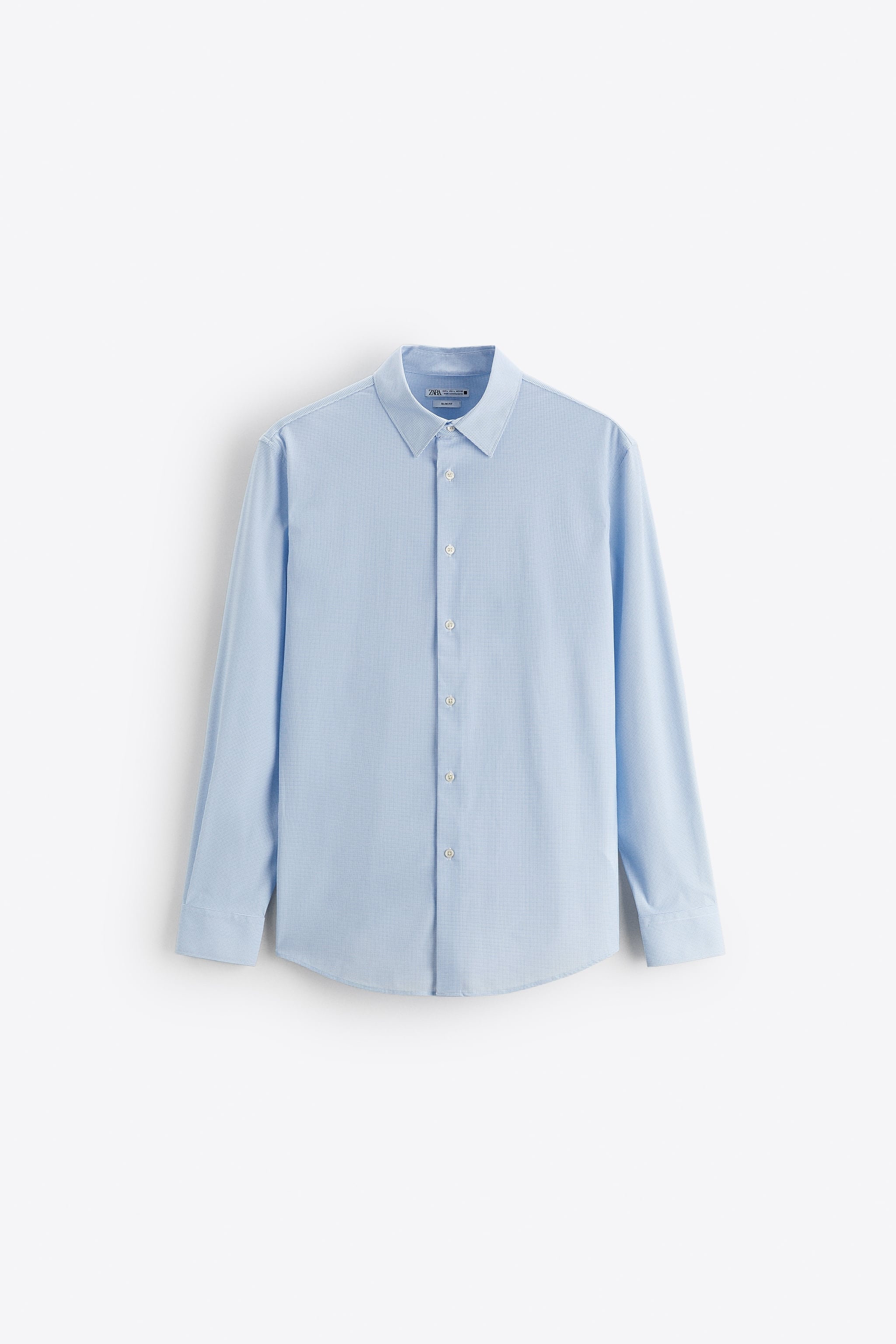 

Рубашка мужская ZARA 07545474 синяя L (доставка из-за рубежа), 07545474