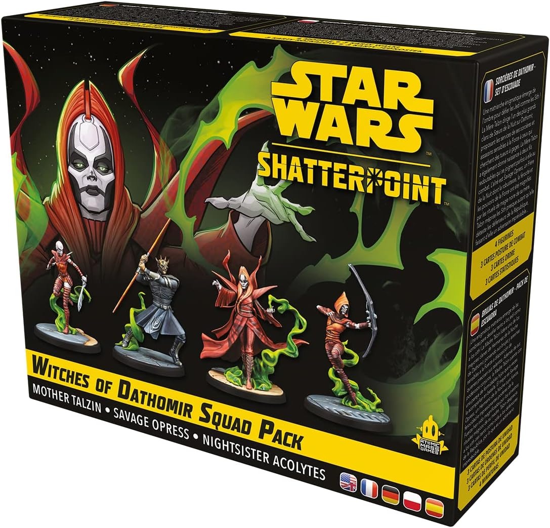 Миниатюры для игры Asmodee Star Wars Shatterpoint: Witches of Dathomir Squad Pack гантель разборная обрезиненная в коробке 10 кг star fit db 716