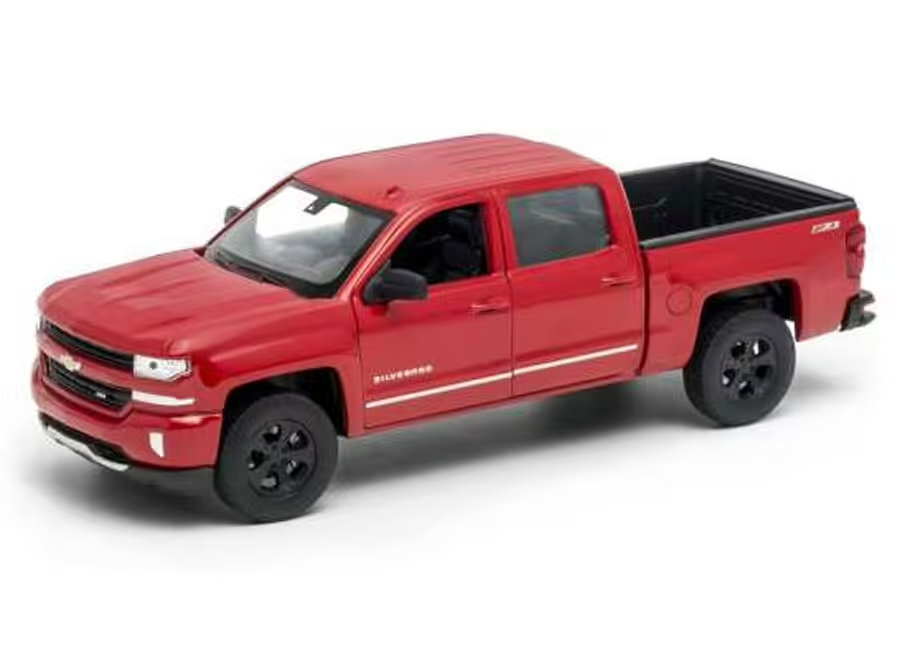 

Машинка Welly Chevrolet Silverado 1:24 (24083), Красный, 24093