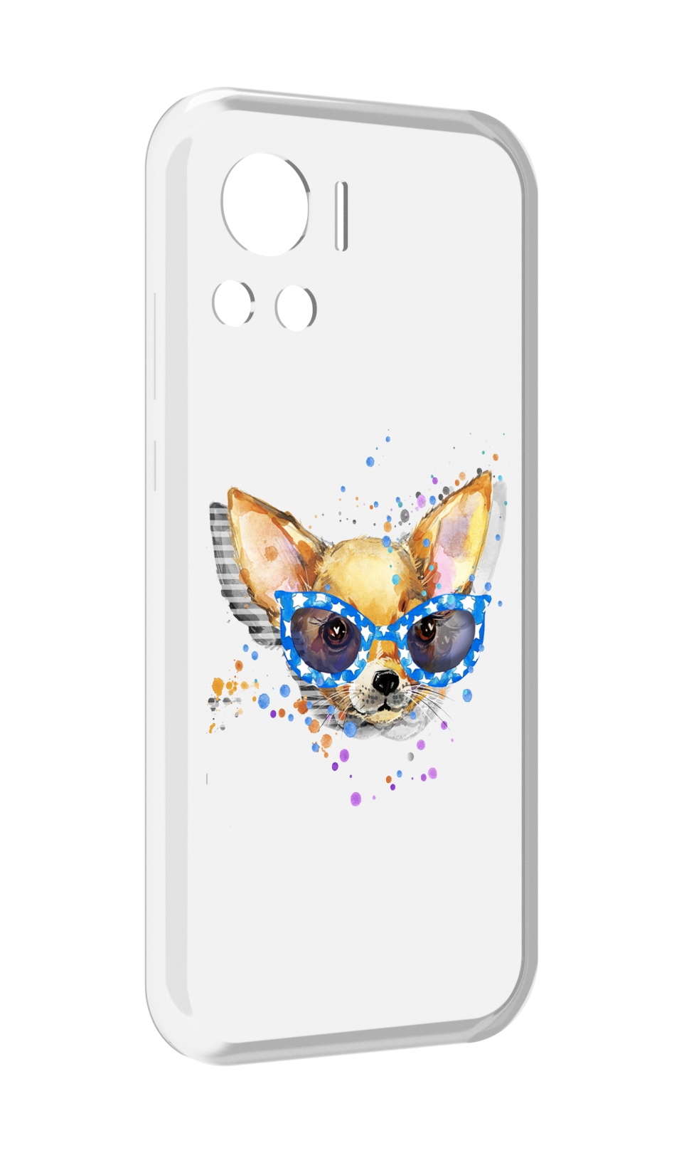 

Чехол MyPads чихуа-хуа в очках для Motorola Edge 30 Ultra, Прозрачный, Tocco