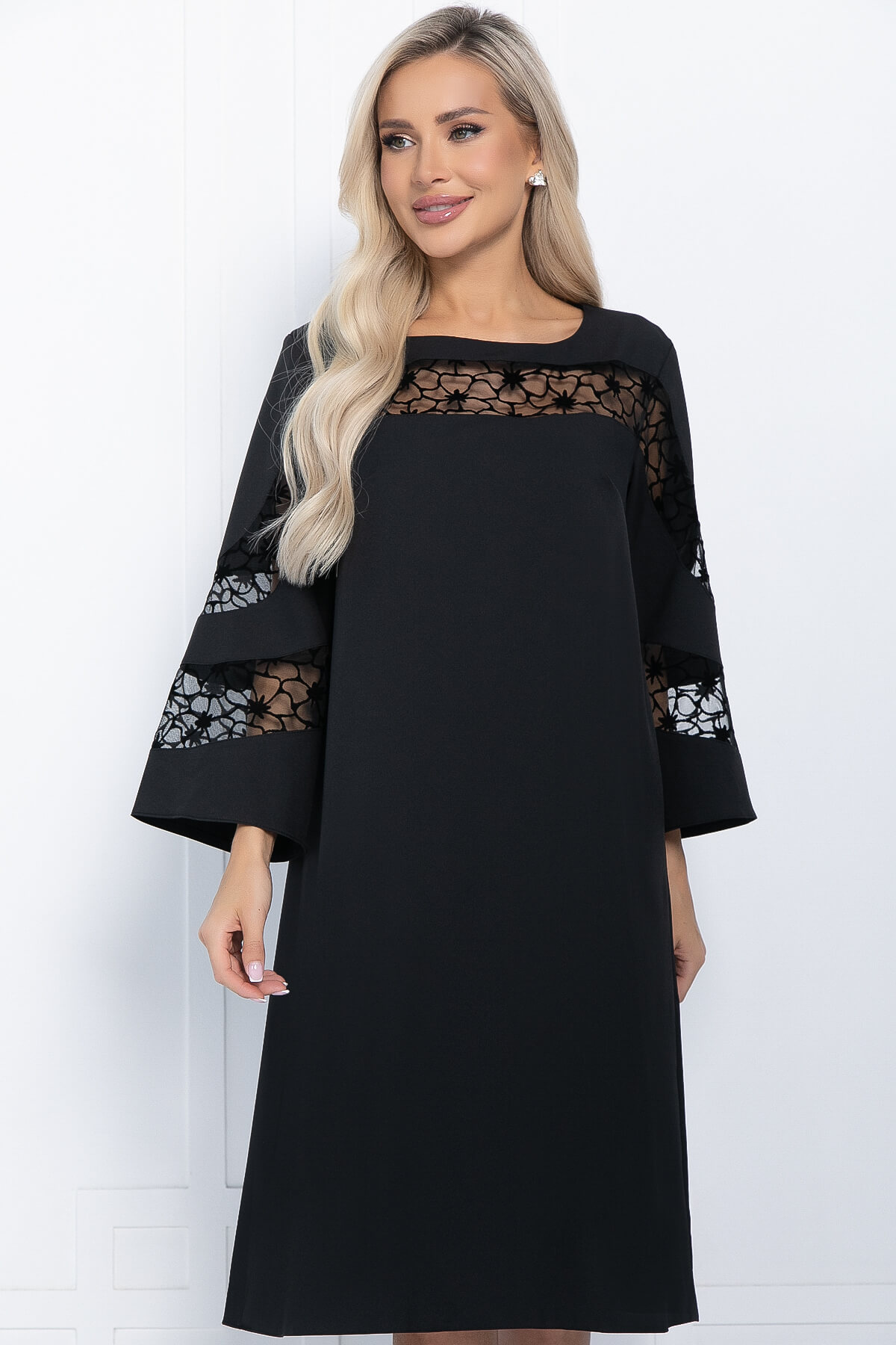 

Платье женское LT Collection Роскошный выход черное 46 RU, Черный, Роскошный выход