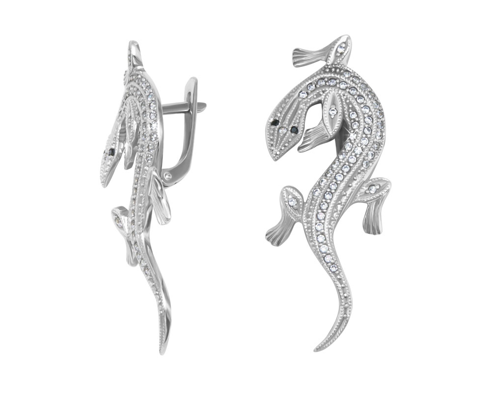 

Серьги из серебра Golden Eagle 2100173-00215, фианит, 2100173-00215