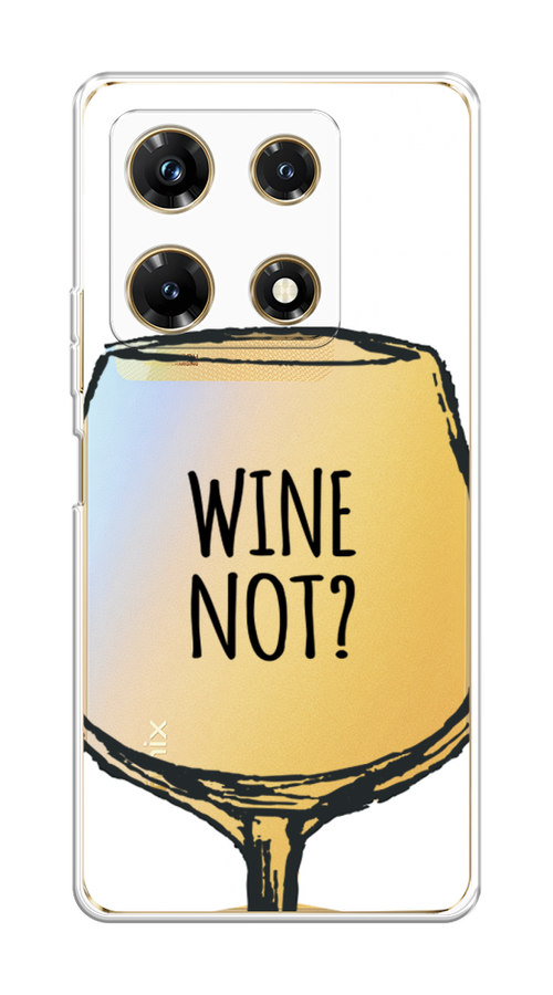 

Чехол на Infinix Note 30 Pro "Wine not white", Белый, 3104550-6