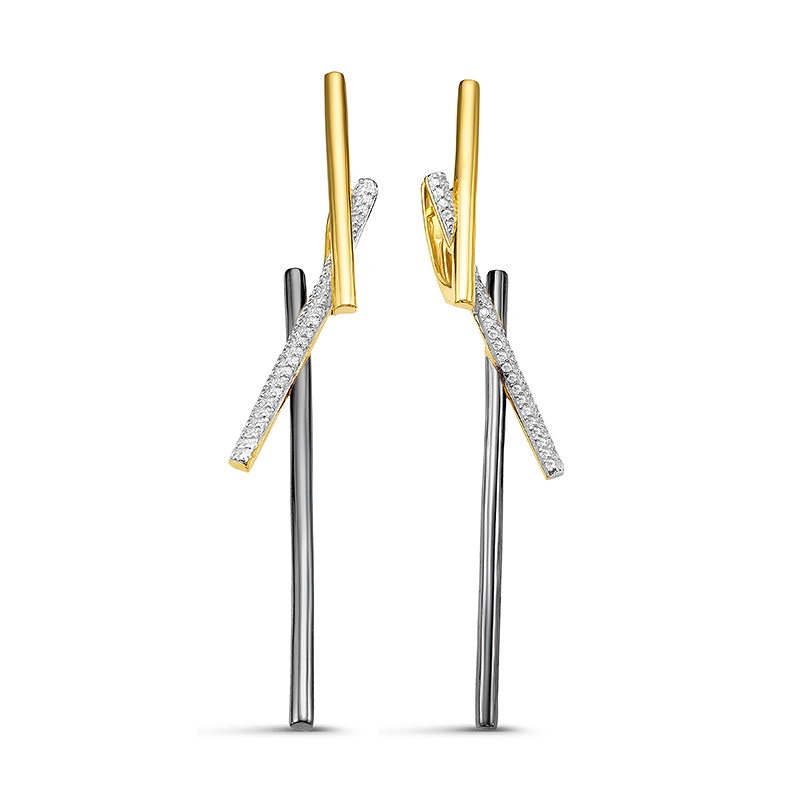 

Серьги из серебра Golden Eagle с127750пзж, фианит, с127750пзж