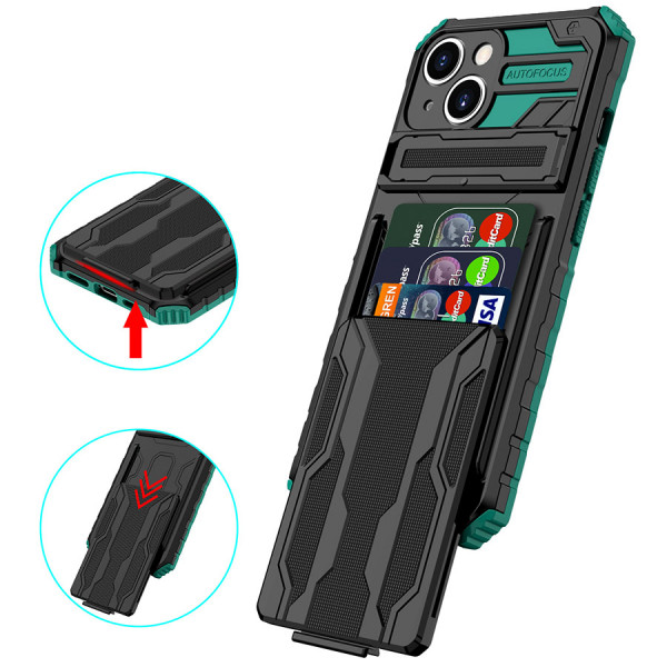 

Blackout | Противоударный чехол-подставка для iPhone 14 с отделением для карты