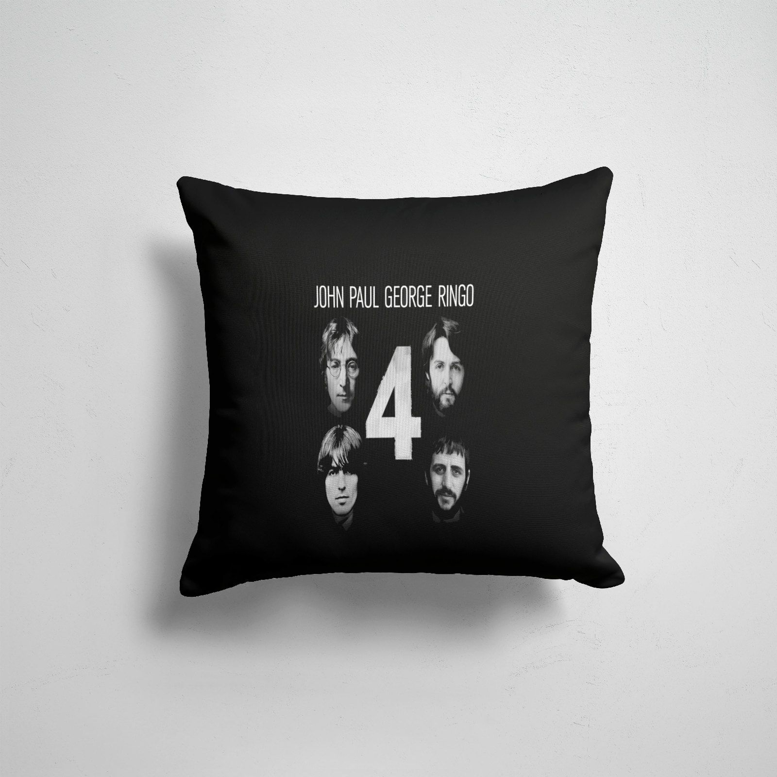 

Подушка декоративная 45х45см Рок The Beatles THE BEATLES, Разноцветный