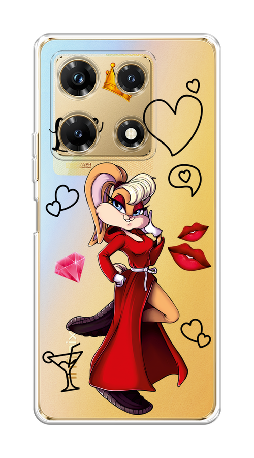 

Чехол на Infinix Note 30 Pro "Rich Lola Bunny", Красный;бежевый;оранжевый, 3104550-6