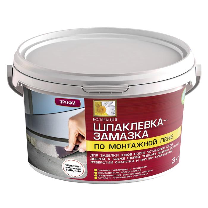 

Замазка "Коллекция" по монтажной пене 3кг, Белый