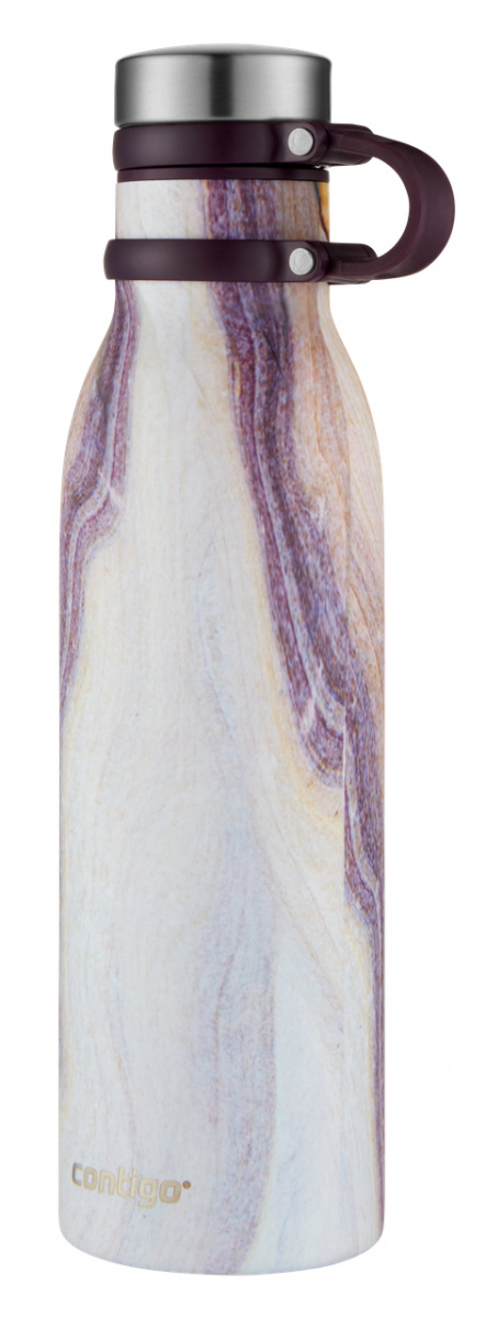 фото Термос-бутылка contigo matterhorn couture, 0.59л, белый/фиолетовый (2104547)