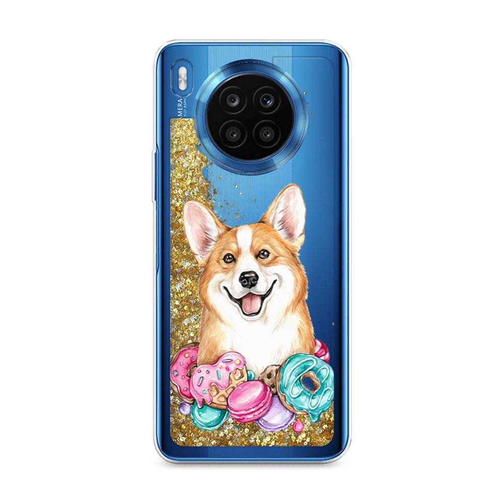 

Чехол Awog на Honor 50 Lite "Корги и сладости", Розовый;белый, 6106490-1