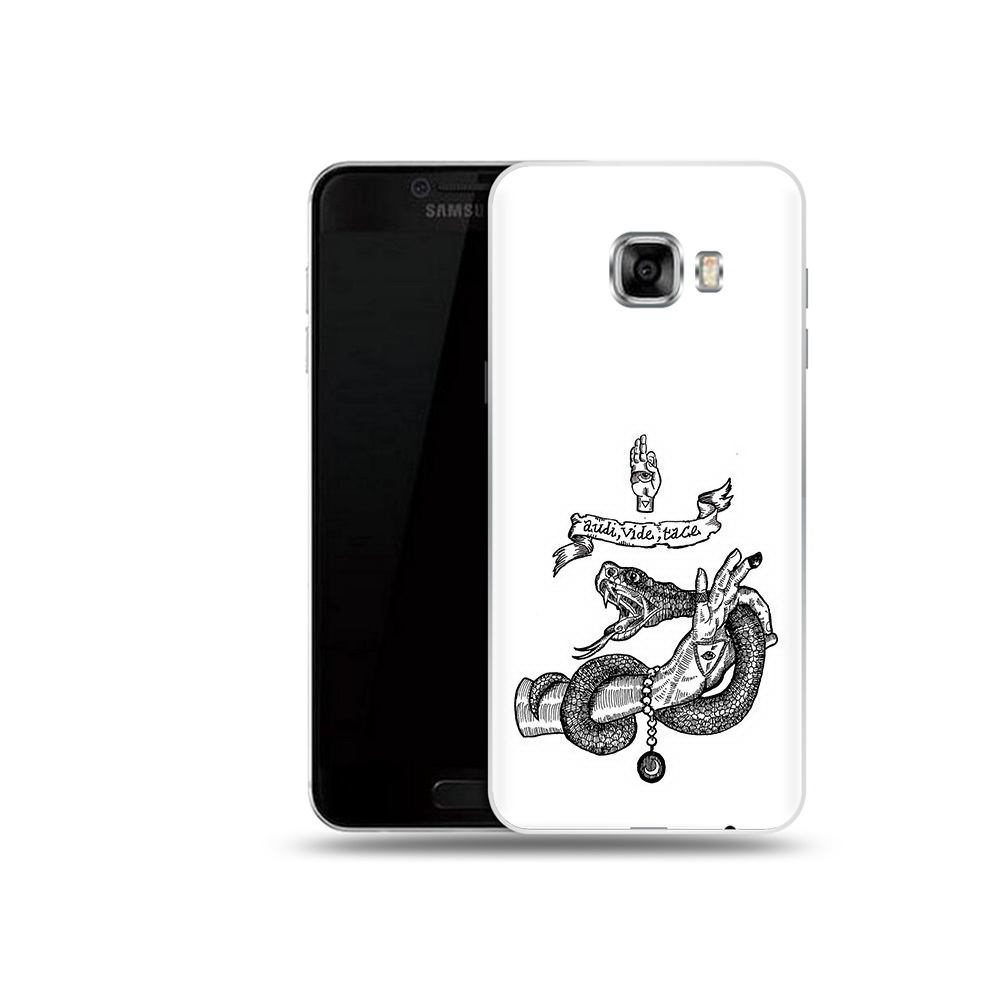 

Чехол MyPads Tocco для Samsung Galaxy C5 (2016) змея на руке рисунок, Прозрачный, Tocco