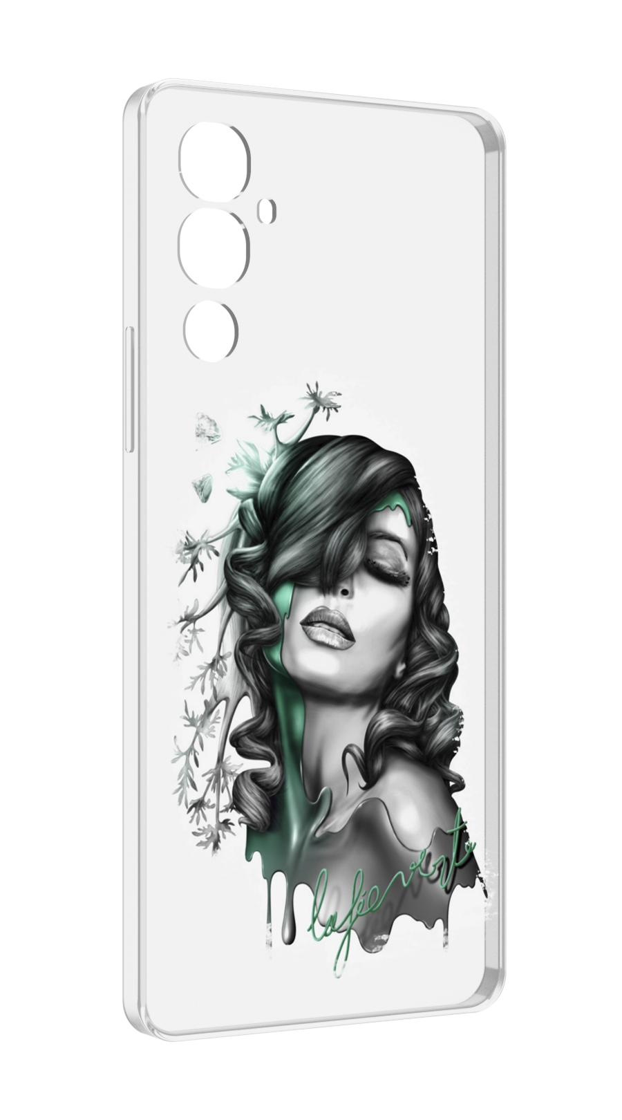 

Чехол MyPads Девушка 2 для Tecno Pova 4, Прозрачный, Tocco