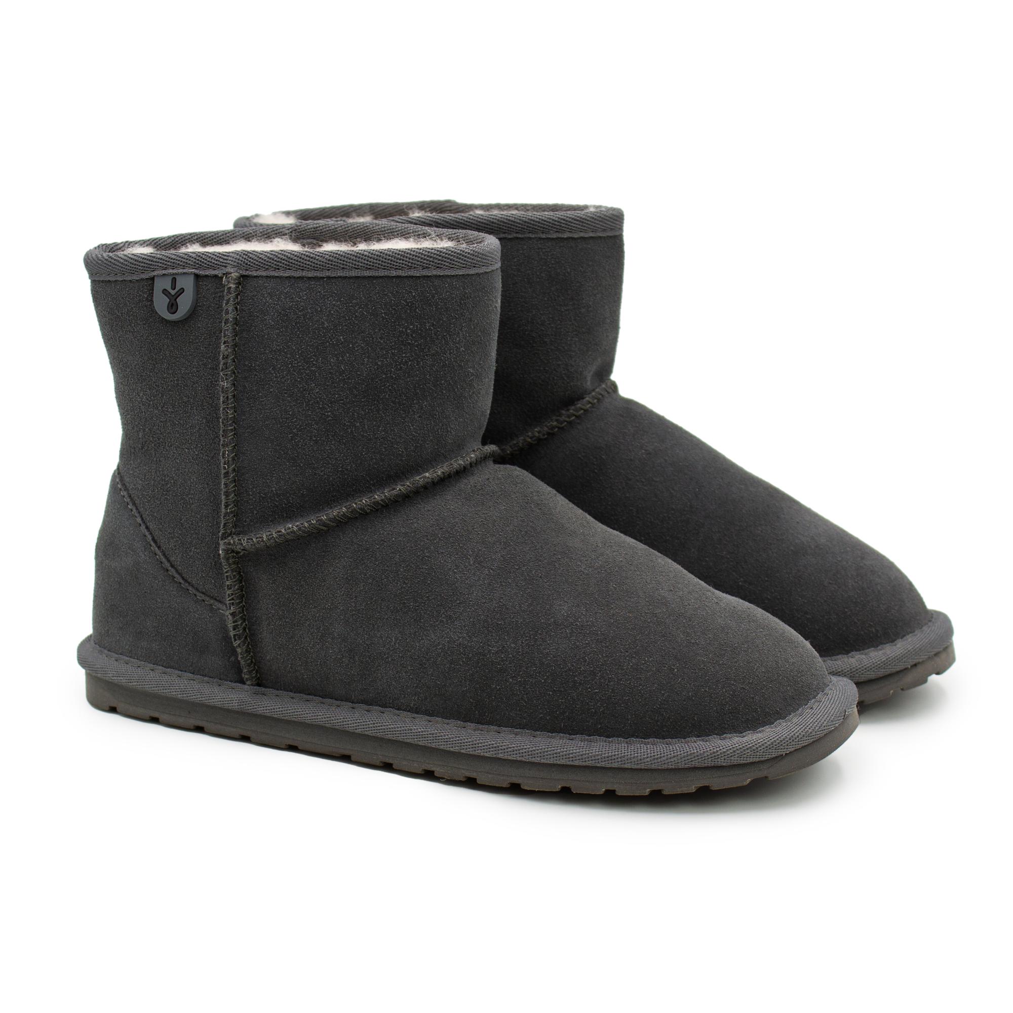 

Детские полусапоги из овчины (угги) EMU Australia(Wallaby Mini Teens T10103), серые, Серый, Wallaby Mini Teens T10103