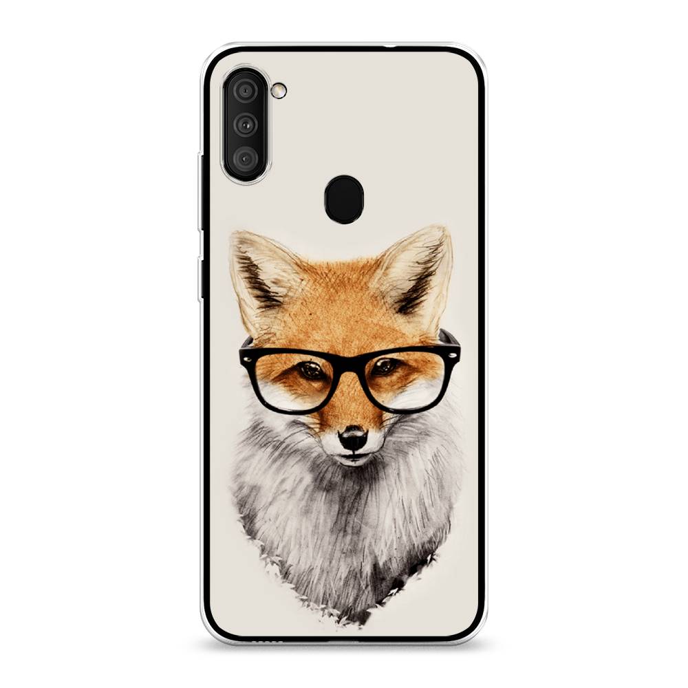 

Чехол Awog на Samsung Galaxy A11 / Самсунг A11 "Лиса в очках", Разноцветный, 2100150-10