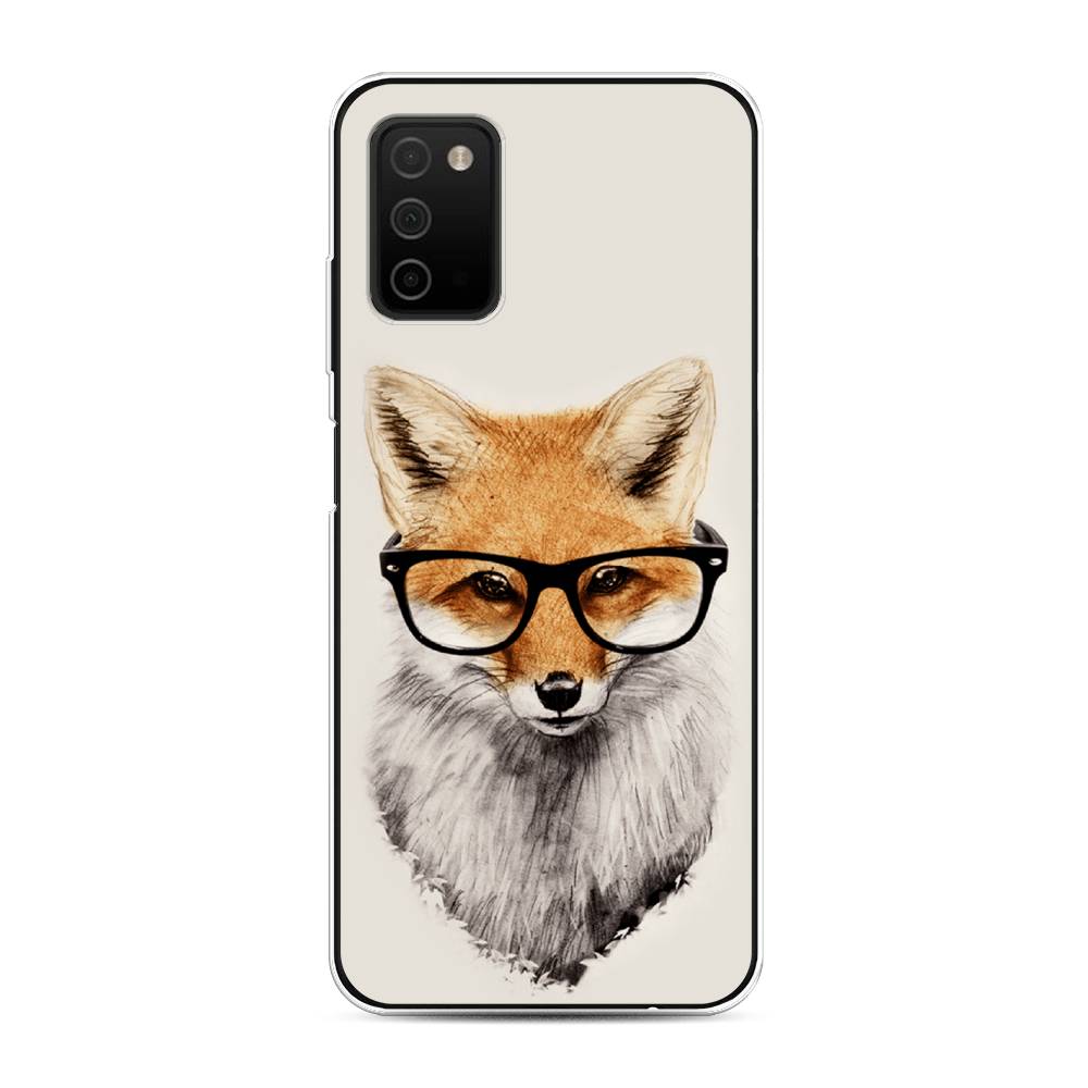 

Чехол Awog на Samsung Galaxy A03S / Самсунг A03S "Лиса в очках", Разноцветный, 2103250-10