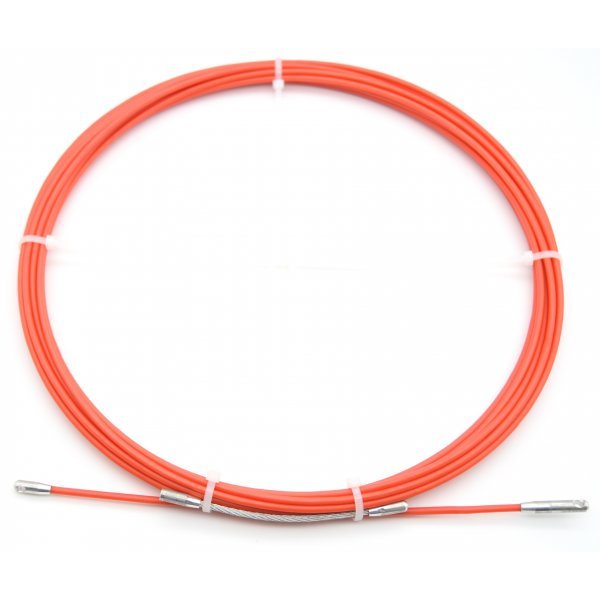 Протяжка для кабеля мини УЗК в бухте, стеклопруток d 3,5 мм, 150 метров RC19 УЗК-3.5-150 мини подшипниковый гибочный станок для кабелей и шнуров tdw
