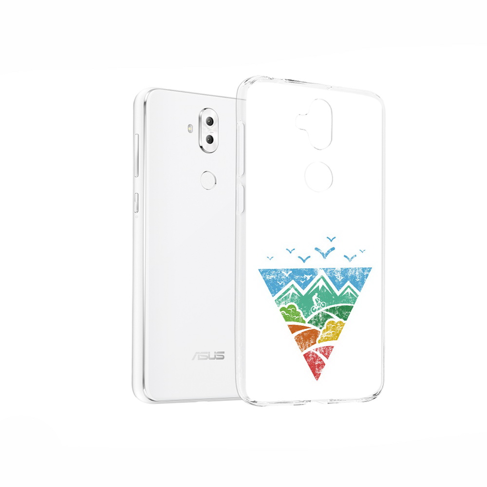 

Чехол MyPads Tocco для Asus ZenFone 5 Lite (ZC600KL) Лес земля море чайки, Прозрачный, Tocco
