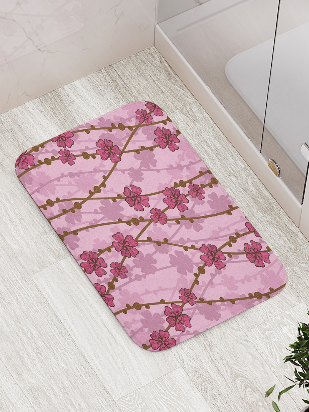 

Коврик противоскользящий для ванной, сауны, бассейна, 77х52 см bath_75207 JoyArty