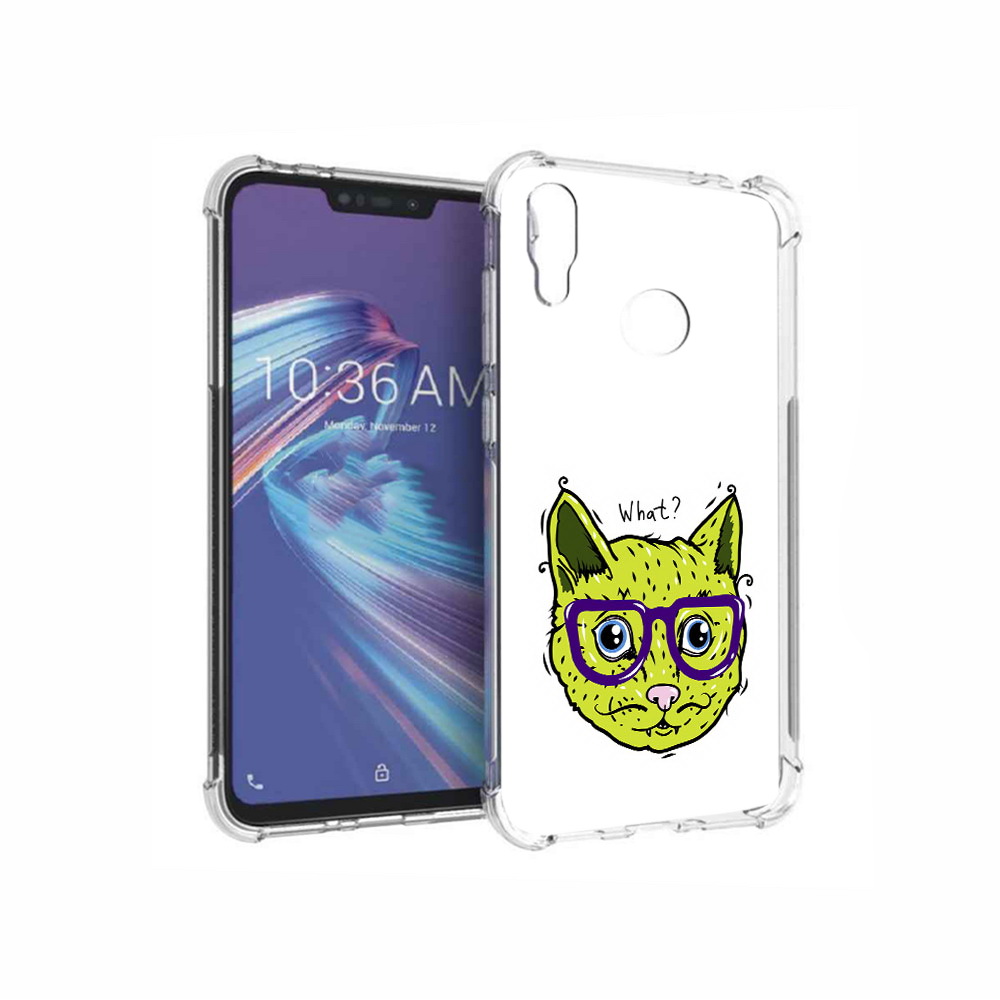 

Чехол MyPads Tocco для Asus ZenFone Max M2 (ZB633KL) Зеленый кот, Прозрачный, Tocco