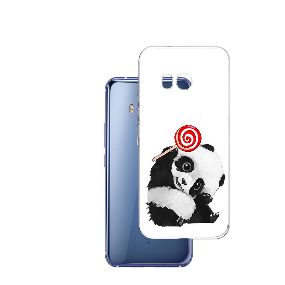 

Чехол MyPads Tocco для HTC U11 панда с леденцом, Прозрачный, Tocco