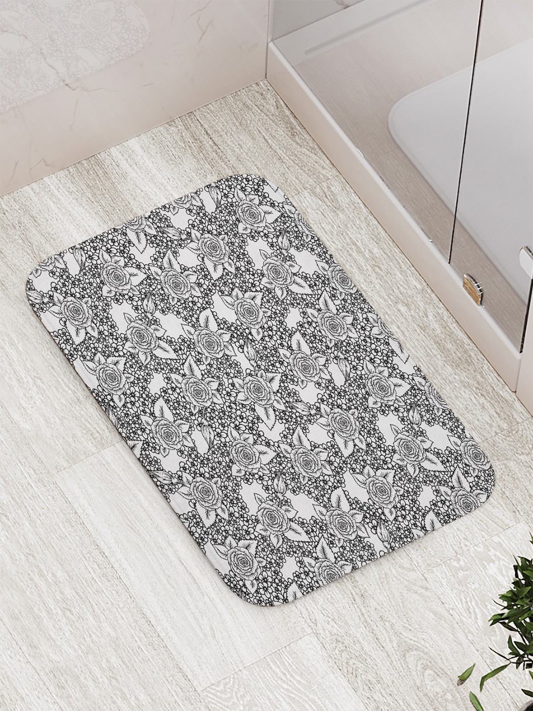 

Коврик противоскользящий для ванной, сауны, бассейна, 77х52 см bath_75144 JoyArty