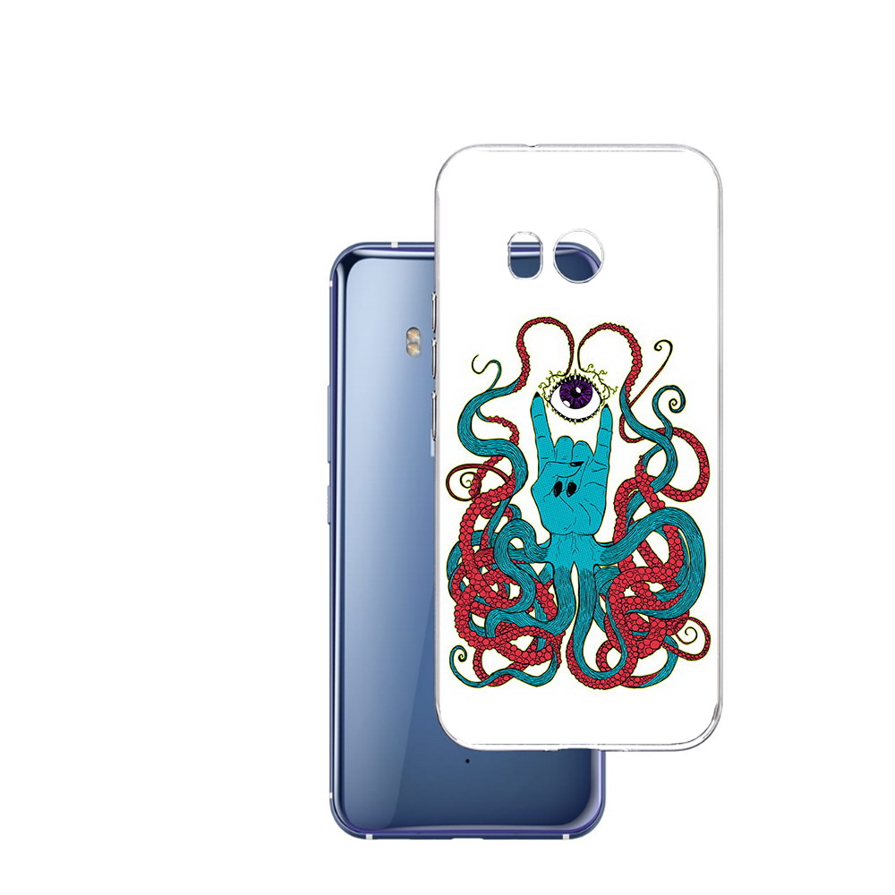 

Чехол MyPads Tocco для HTC U11 осьминог-рука абстракция, Прозрачный, Tocco