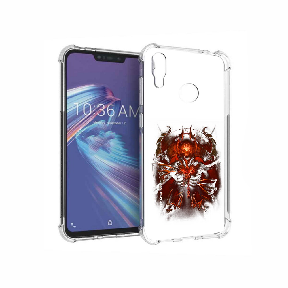 

Чехол MyPads Tocco для Asus ZenFone Max M2 (ZB633KL) яркий демон, Прозрачный, Tocco