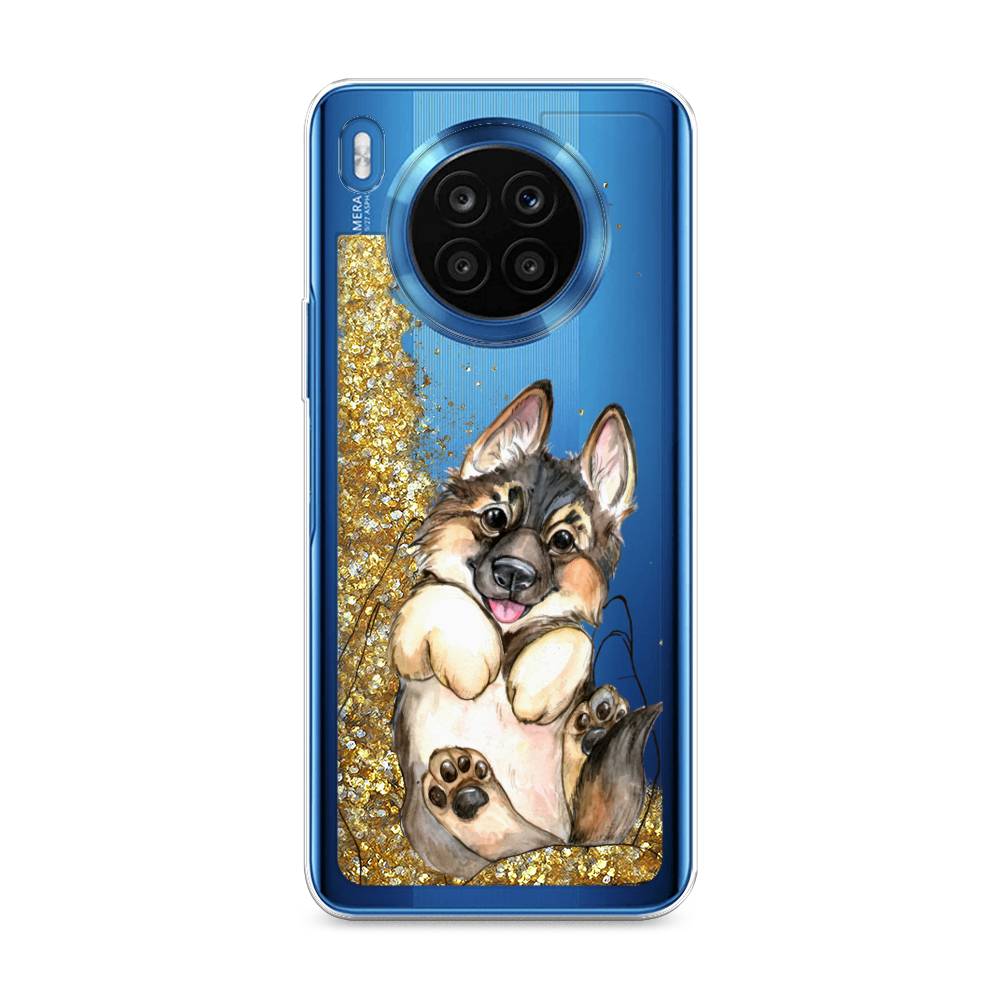 

Чехол Awog на Honor 50 Lite "Овчарка в ладошках", Серый;бежевый;белый, 6106490-1