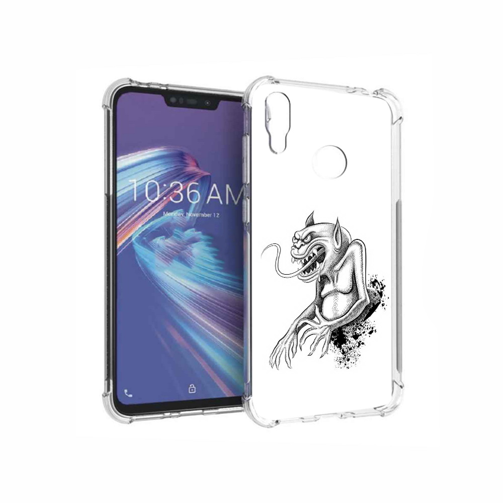 

Чехол MyPads Tocco для Asus ZenFone Max M2 (ZB633KL) чорт, Прозрачный, Tocco