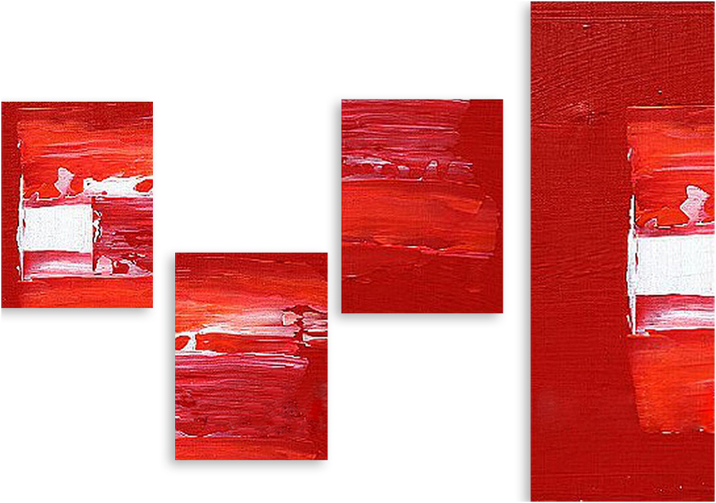 

Картина модульная на холсте Модулка Красная фантазия 120x94 см, 5351