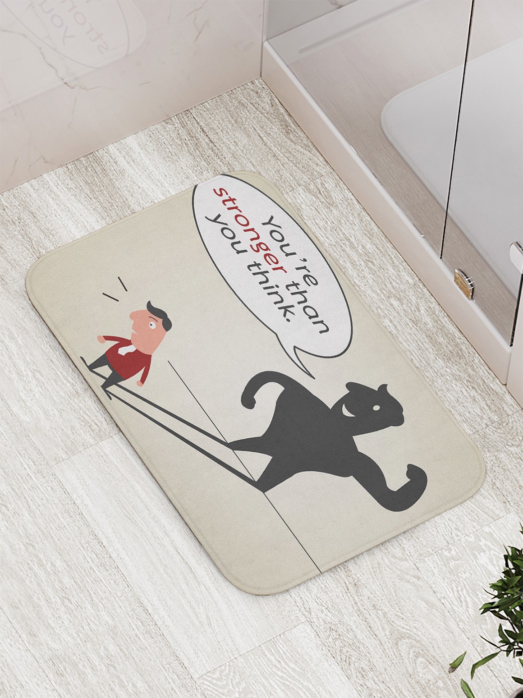 

Коврик противоскользящий для ванной, сауны, бассейна, 77х52 см bath_75071 JoyArty