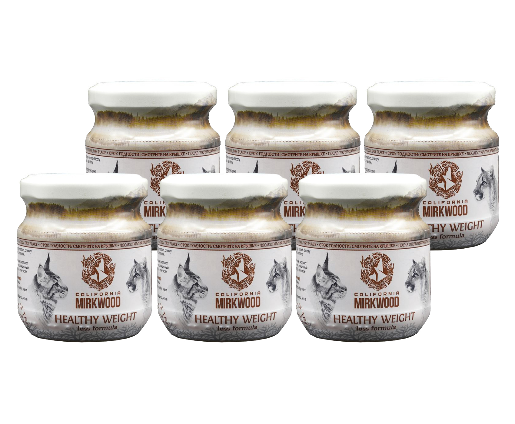 фото Консервы для кошек california mirkwood healthy weight, курица говядина, 100г, 6шт