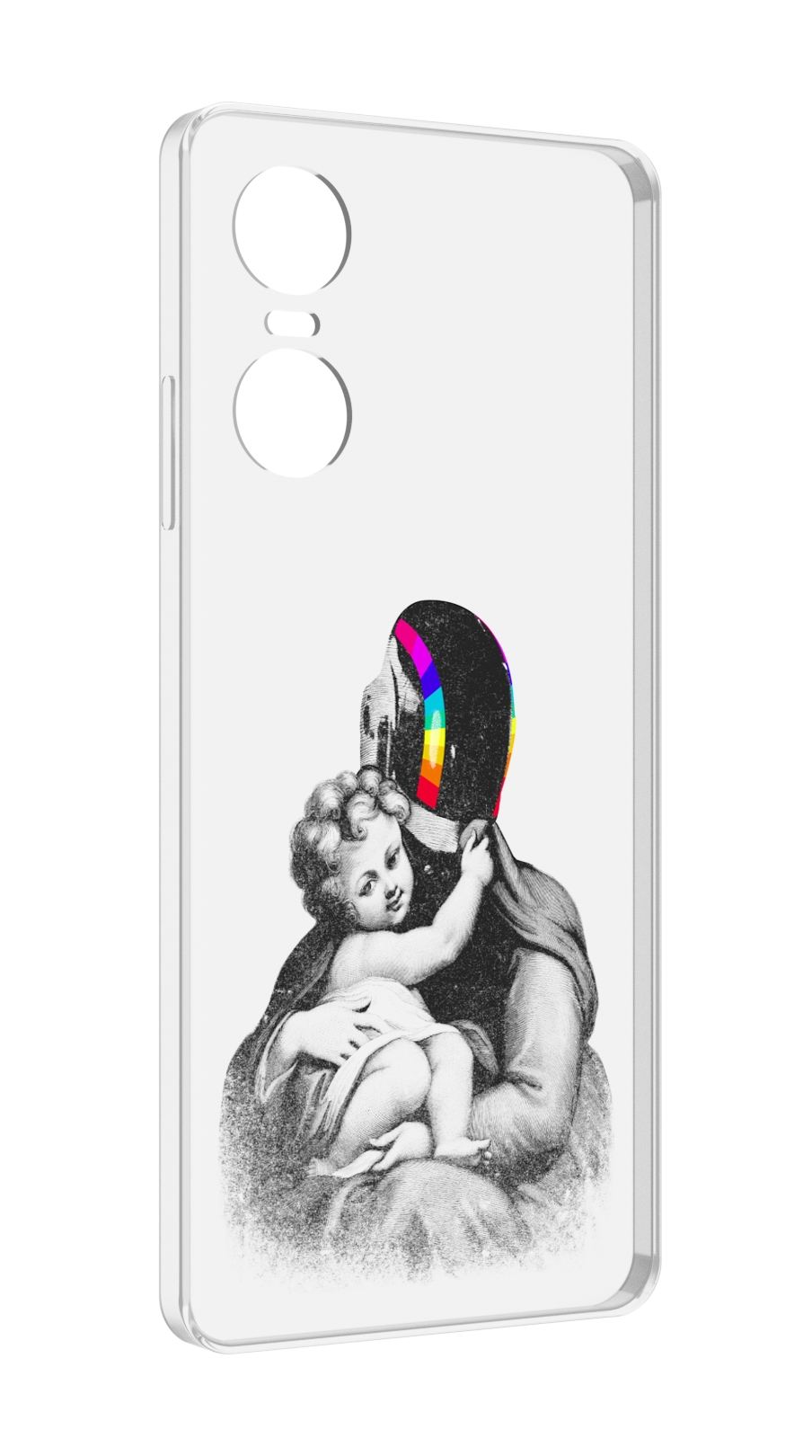 

Чехол MyPads защитник в шлеме для Tecno Pop 6 Pro, Прозрачный, Tocco