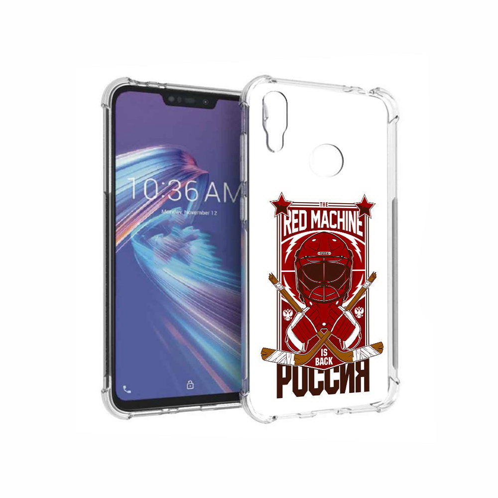 

Чехол MyPads Tocco для Asus ZenFone Max M2 (ZB633KL) хоккей россия, Прозрачный, Tocco