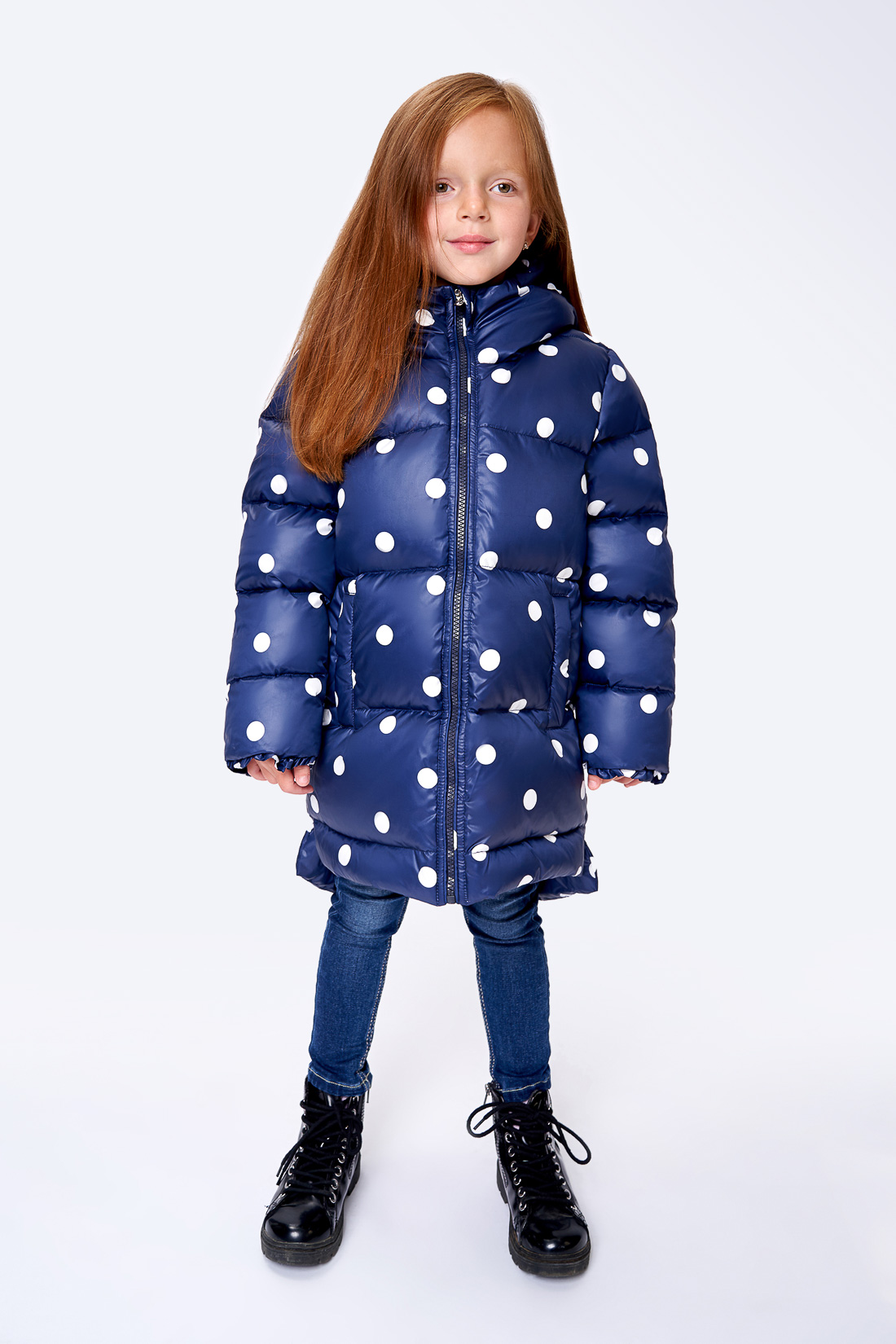 

Пуховик для девочки Baon BK009507 синий р.152-158, BK009507