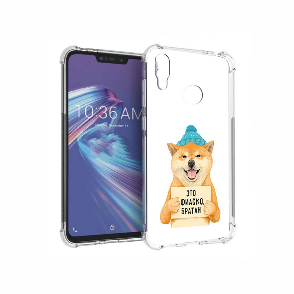 

Чехол MyPads Tocco для Asus ZenFone Max M2 (ZB633KL) фиаско, Прозрачный, Tocco